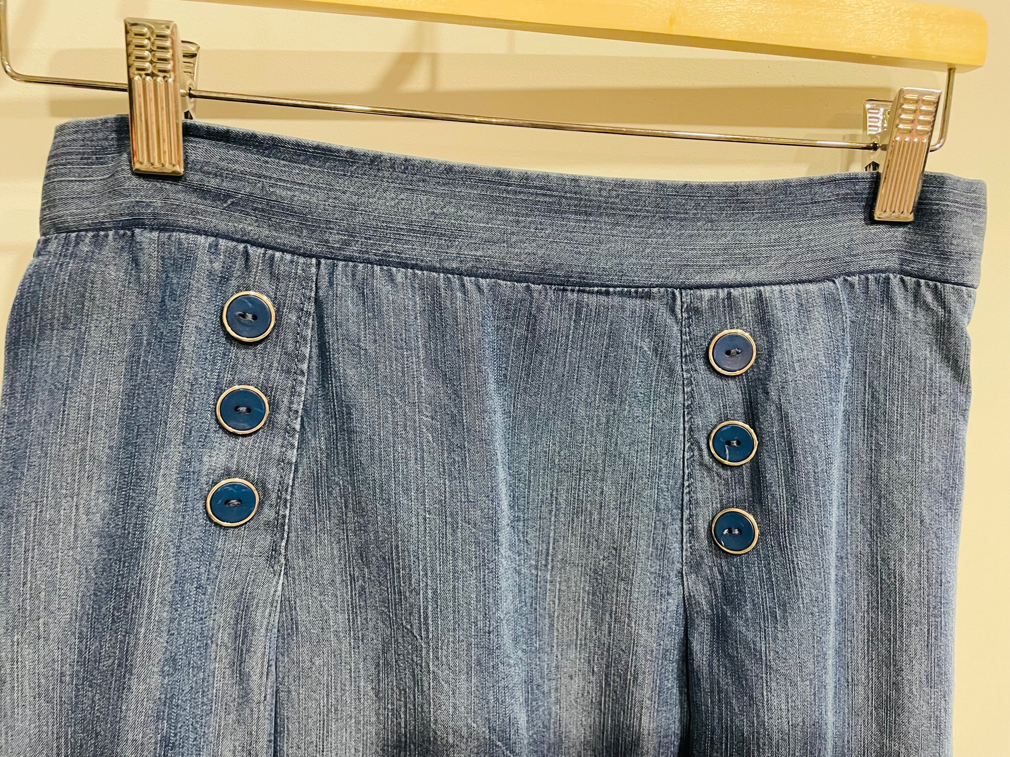 Jupe courte en jeans vintage - Annie 50 - taille médium