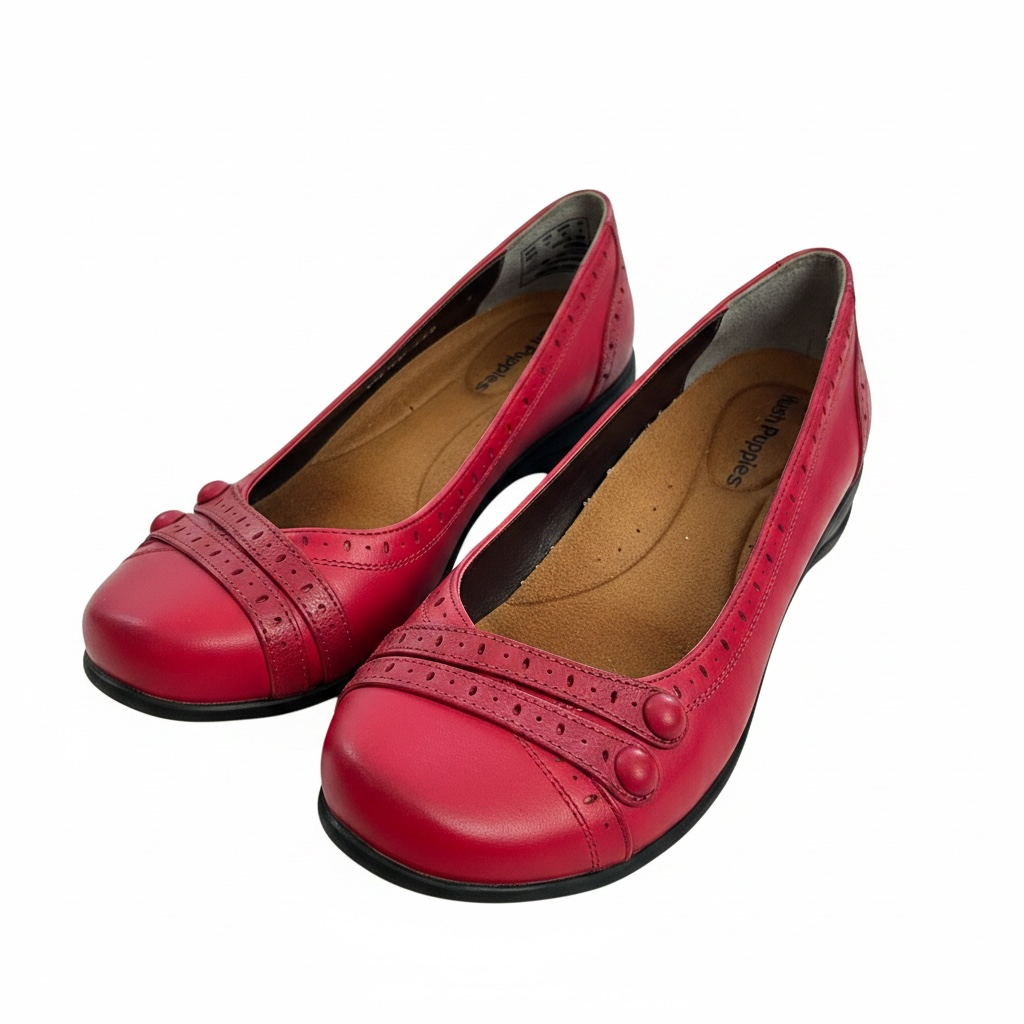 Ballerines rouges / Hush Puppies / taille 6