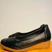 Ballerines cuir noir / Alberto / taille 6 femme