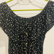 Robe picotée col élastique à vilants - Paper Moon Medium