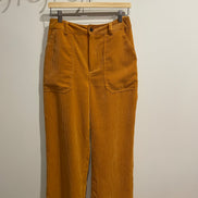 Pantalon jaune velour cordé - Twik - jambes larges - Taille Medium