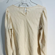 Haut beige manches longues, aspect dentelle/ Garcia / taille médium