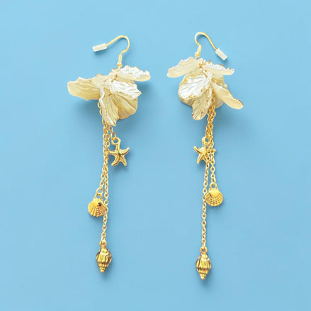 Boucles d’oreilles coquillages