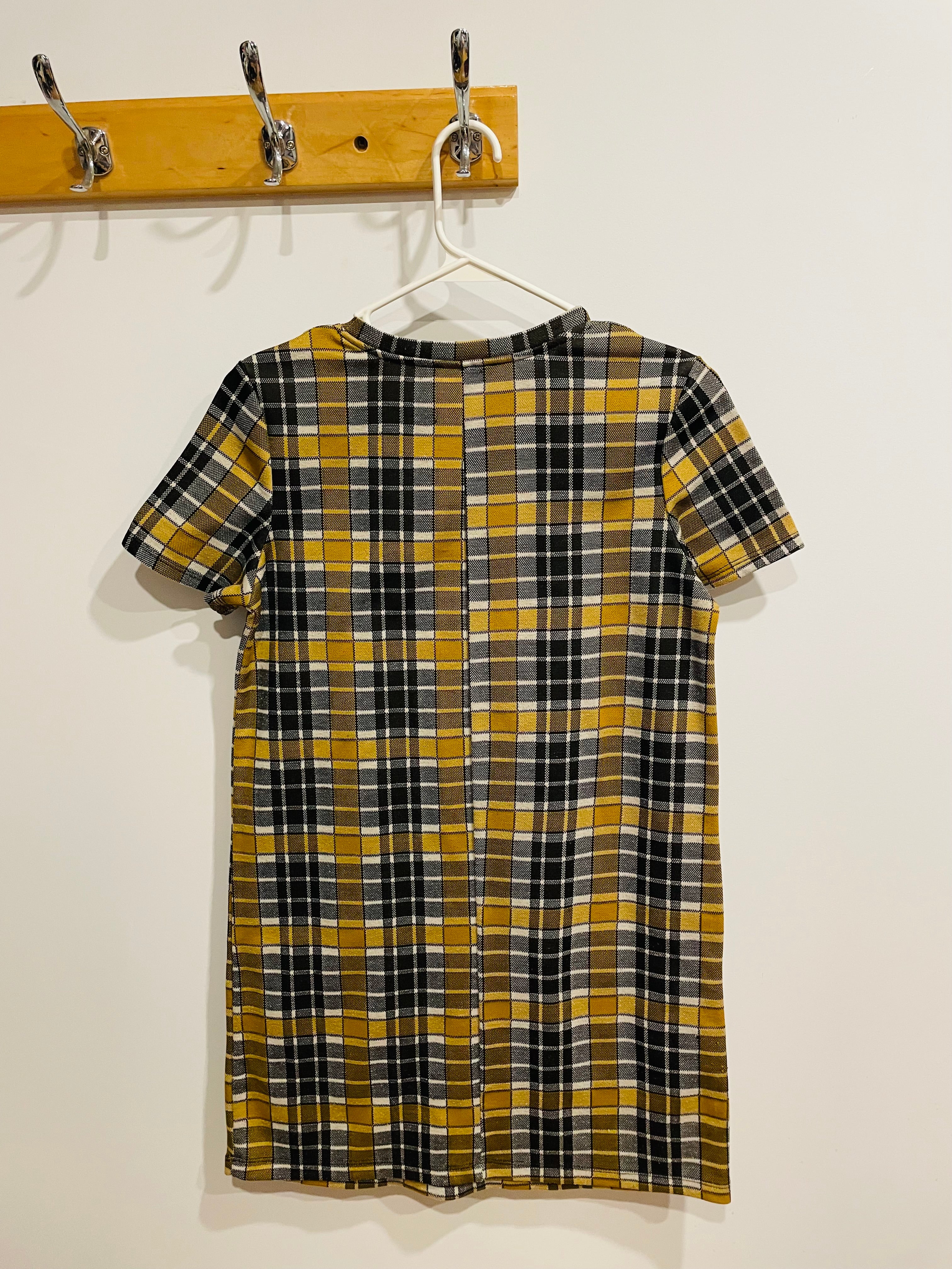 Robe courte à carreaux vintage Zara taille Small