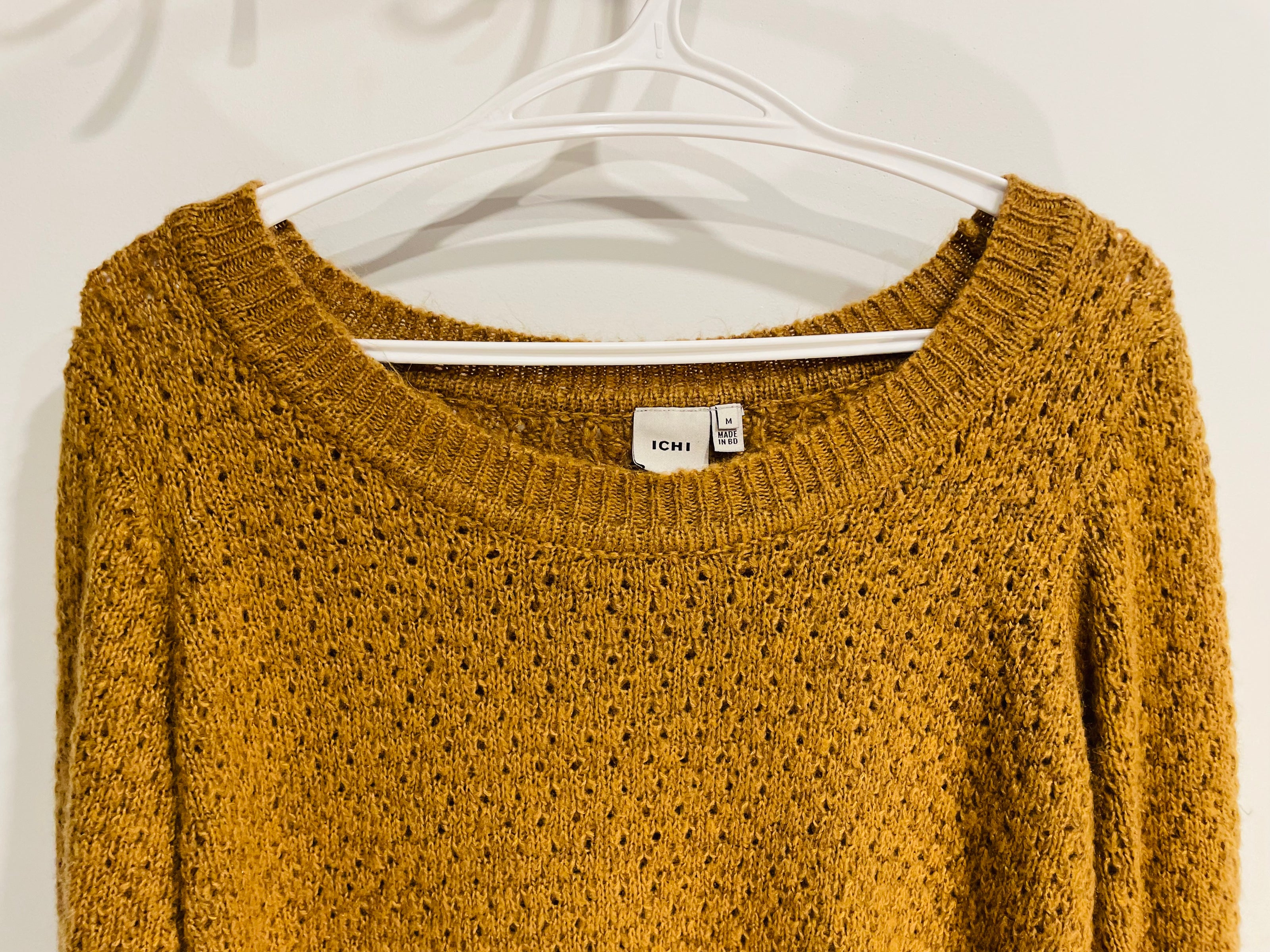 Tricot brun manches longues / ICHI / taille médium