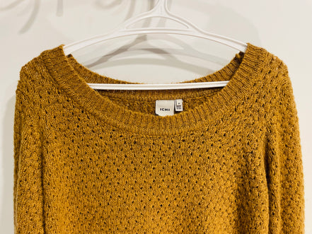 Tricot brun manches longues / ICHI / taille médium