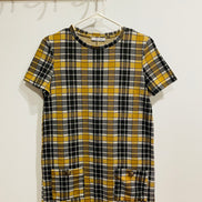 Robe courte à carreaux vintage Zara taille Small