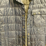 Veste bleue matelassée intérieur à carreaux - Chlorophylle - Taille small