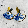 Boucles d’oreilles bleue et blanches : Lili and Trotro