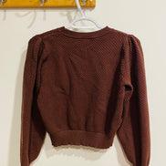 Haut manches longues tricot brun - Icõne par Simons - Taille médium