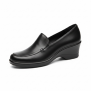 Soulier cuir noir / Clarks / taille 7,5 femme