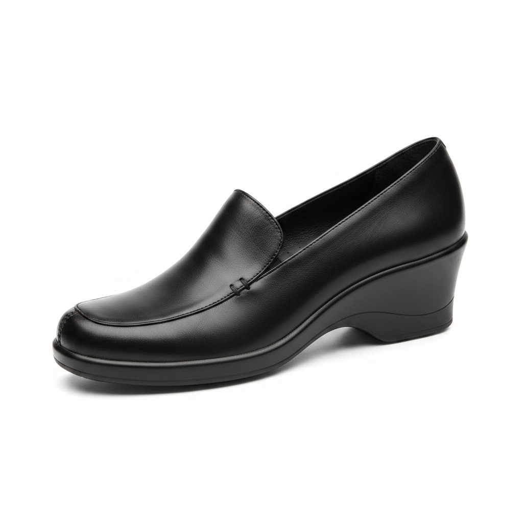 Soulier cuir noir / Clarks / taille 7,5 femme