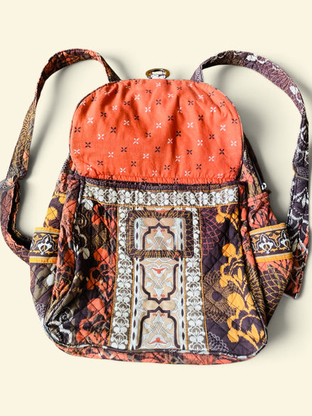 Sac à dos tissus / fait mains vintage