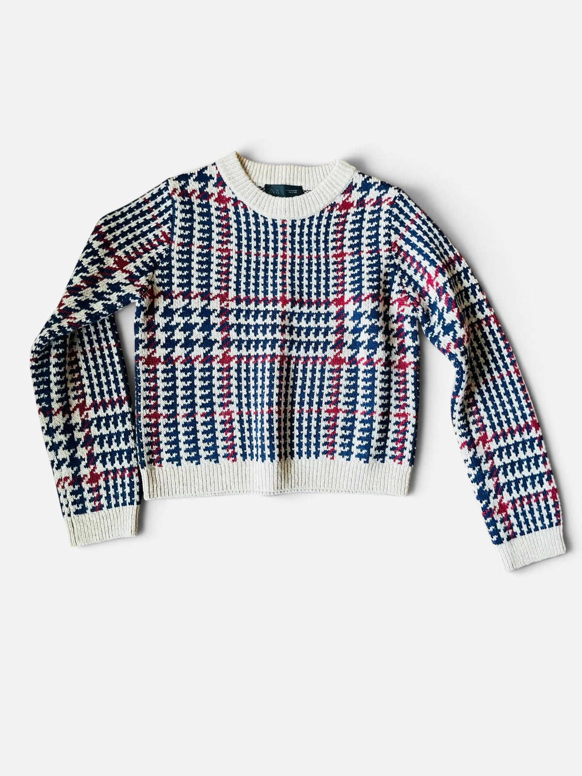 Tricot motif pied de poule / Zara / taille médium