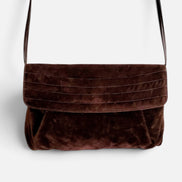 Bourse velours brun / vintage