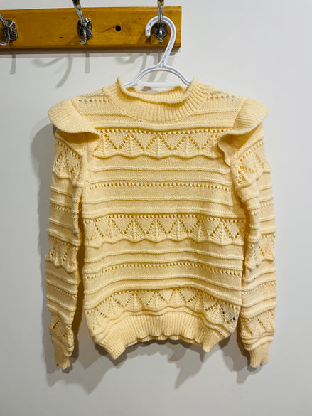 Cream knitted top - Shein