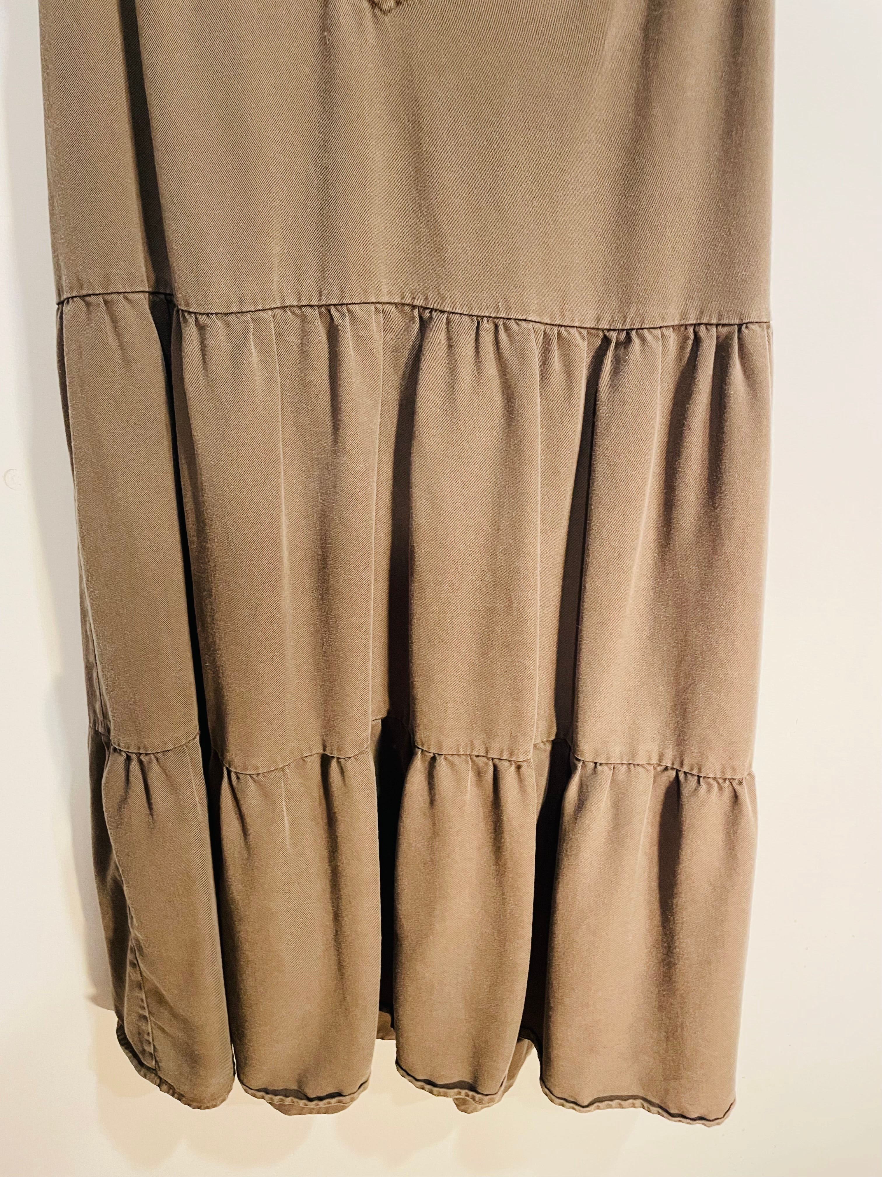 Robe courte Kaki, sans manches / Gentle Fawn / Taille Small
