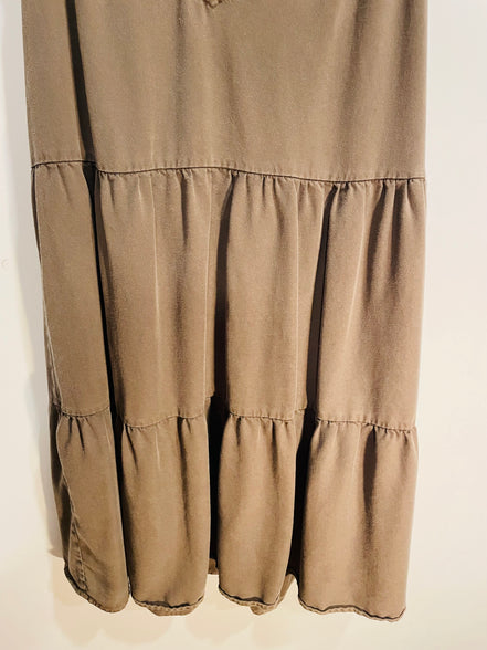 Robe courte Kaki, sans manches / Gentle Fawn / Taille Small