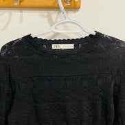 Haut dentelle manche bouffantes - Zara - Taille small