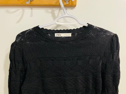 Haut dentelle manche bouffantes - Zara - Taille small