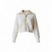 Haut tricot blanc manches longues / Zara / taille médium