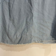 Chandail jeans souple, manches et bas effilochés / Icône simons/ Taille medium