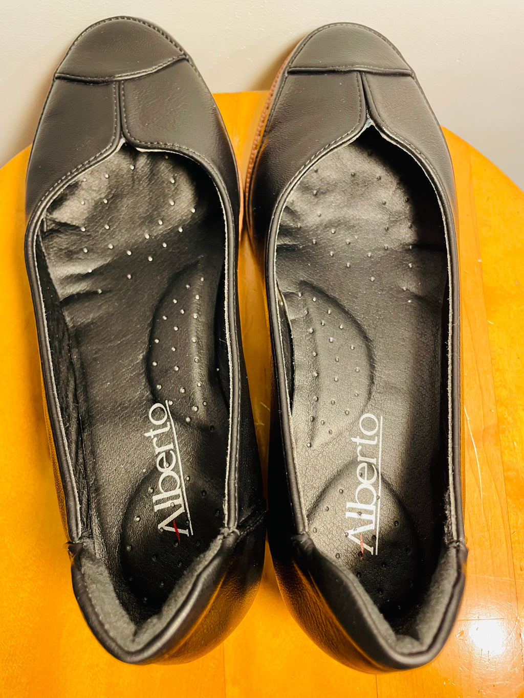 Ballerines cuir noir / Alberto / taille 6 femme
