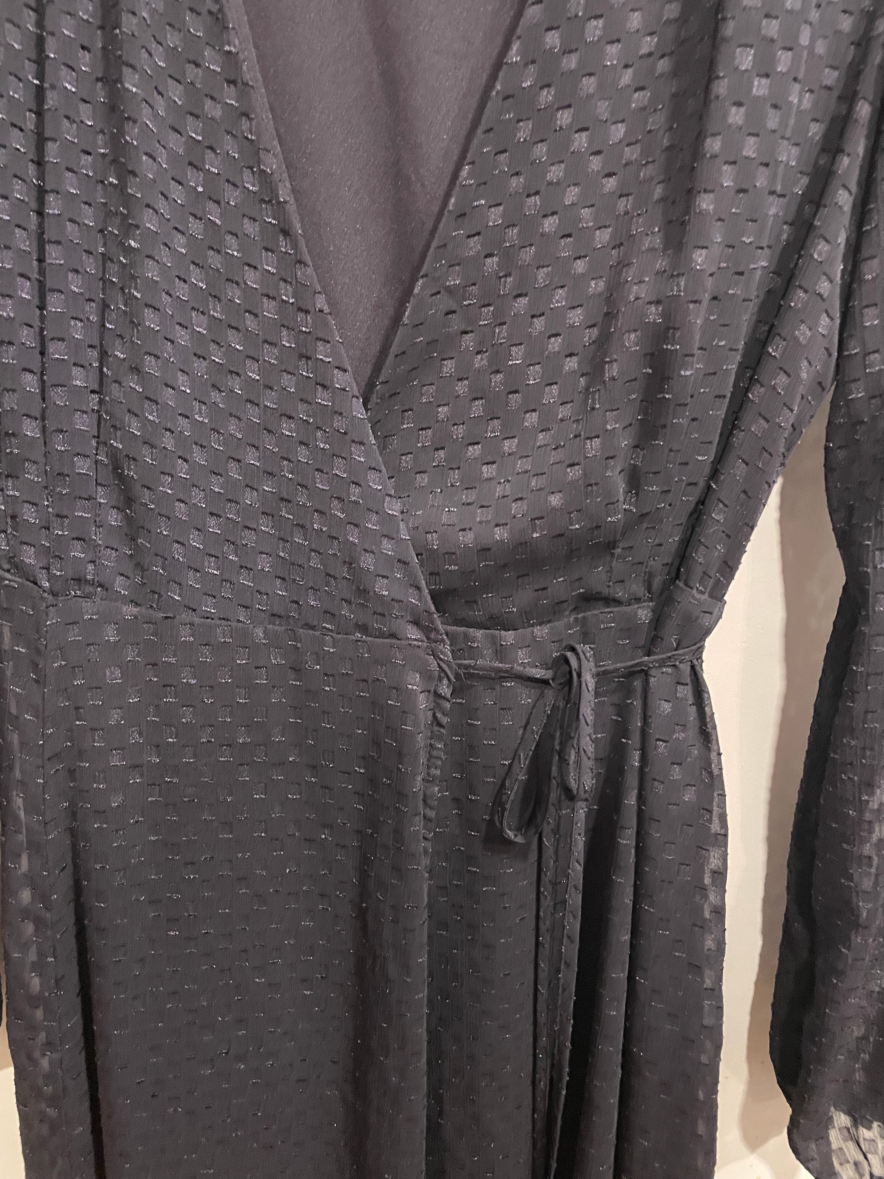 Robe longue noire portefeuille - H&M taille 2