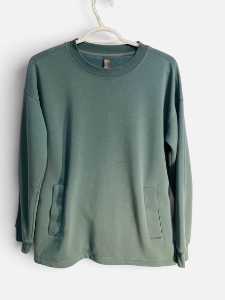 Haut bleu manches longues / Mondetta / taille Small