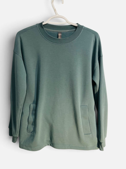 Haut bleu manches longues / Mondetta / taille Small