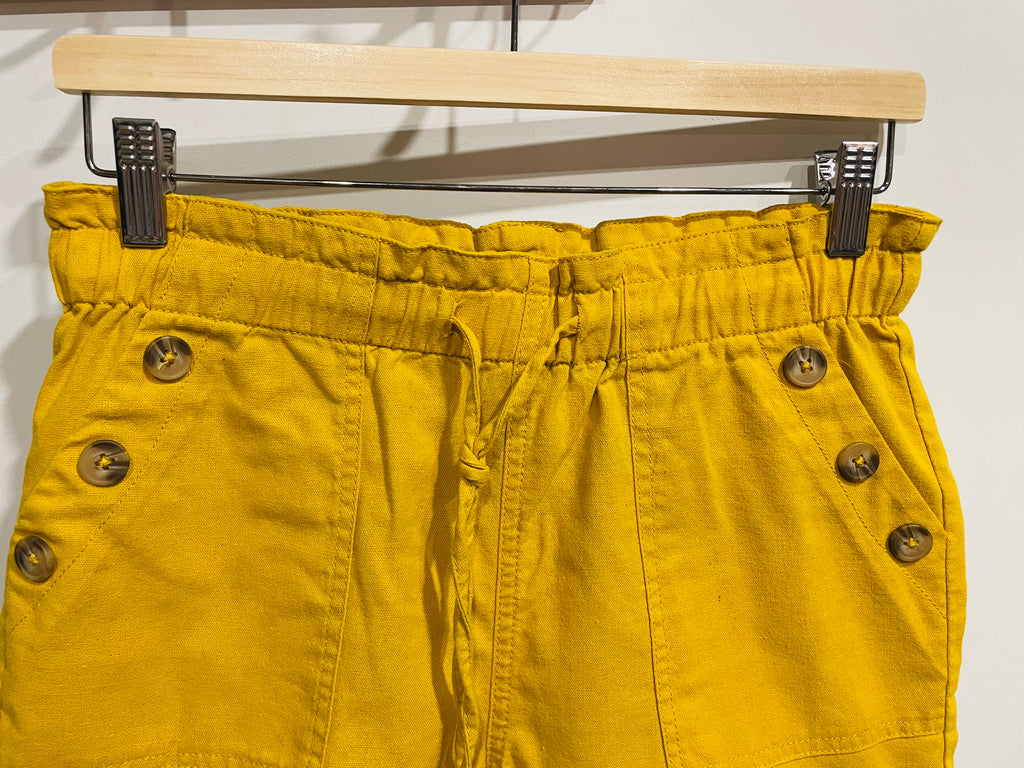 Short jaune / taille élastique / XS