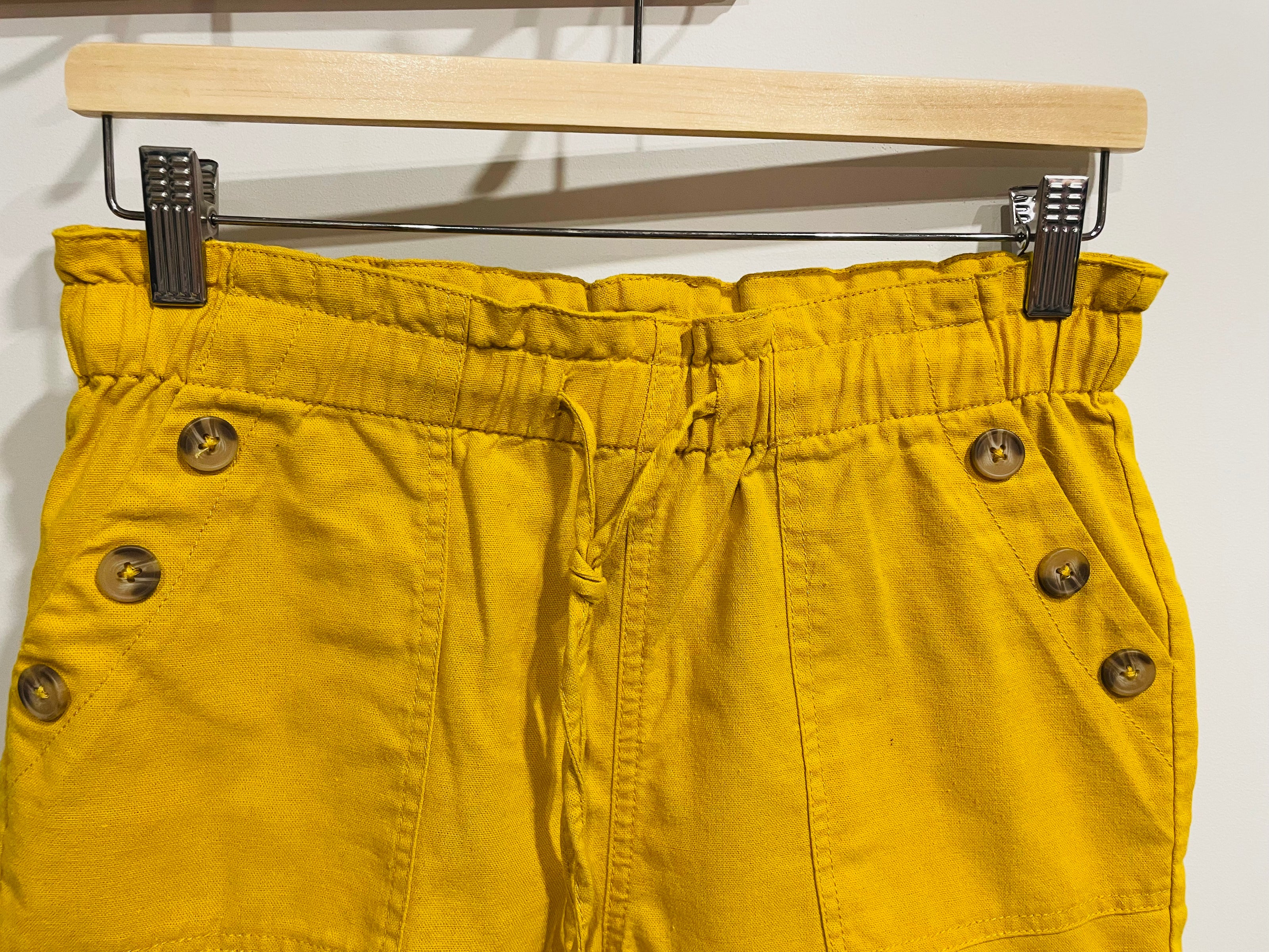 Short jaune / taille élastique / XS