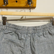 Short rayé bleu vintage taille élastique - Taille 8