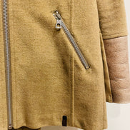 Veste pour femme fourrure et laine vintage - RUDSAK - taille petit
