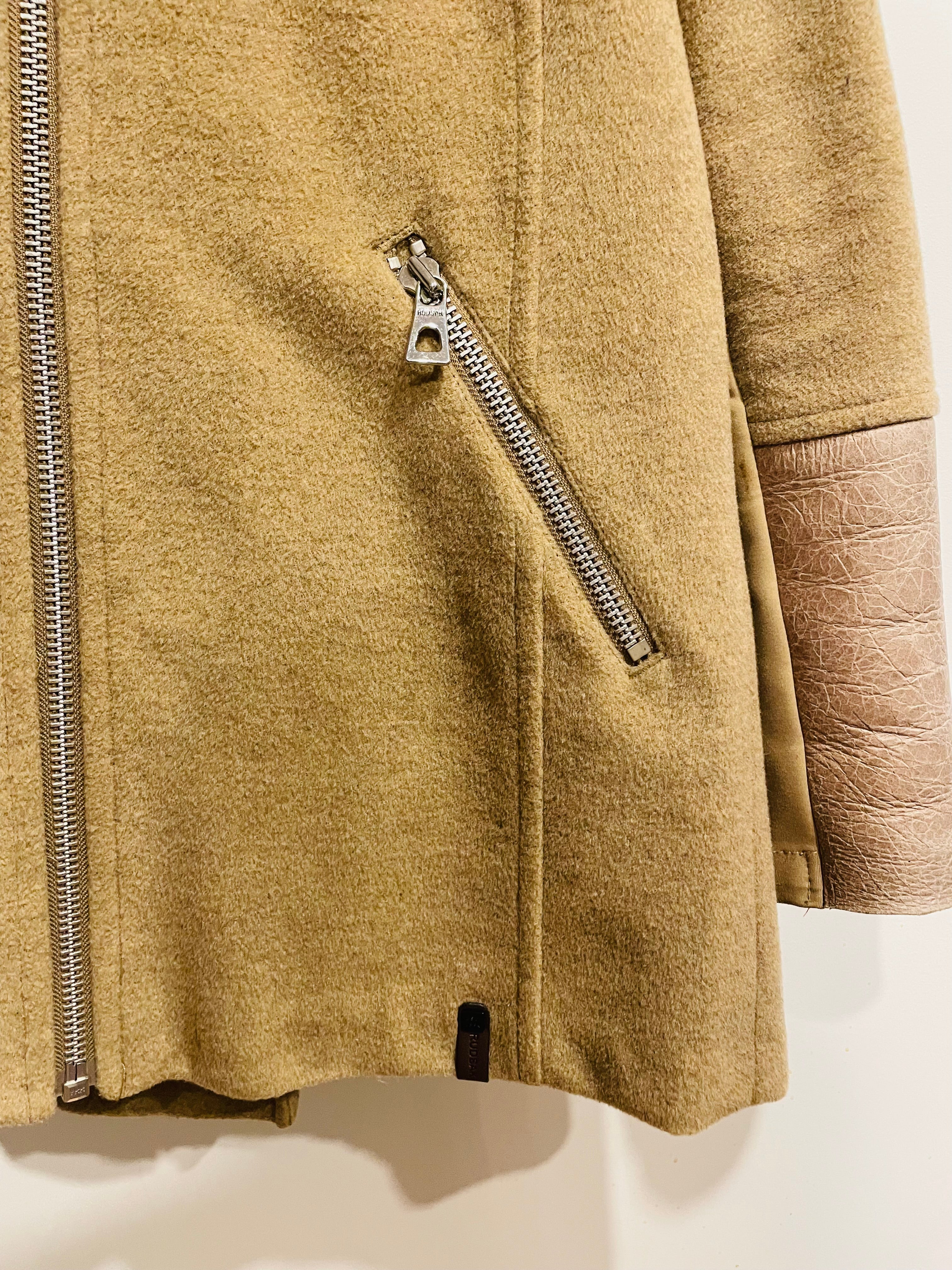 Veste pour femme fourrure et laine vintage - RUDSAK - taille petit