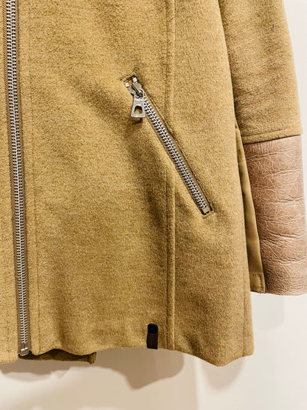 Veste pour femme fourrure et laine vintage - RUDSAK - taille petit