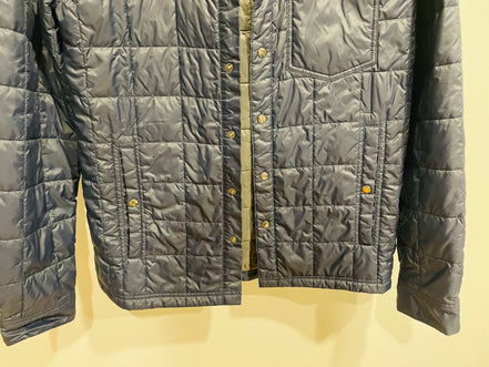 Veste bleue matelassée intérieur à carreaux - Chlorophylle - Taille small