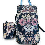 Sac cuir noir et broderies