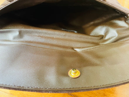Bourse velours brun / vintage