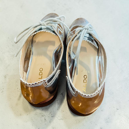 Souliers argent et plastique / Aldo / taille 8