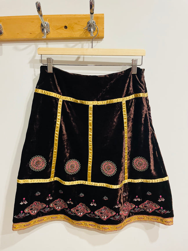 Jupe velours et ornement- Taille Medium