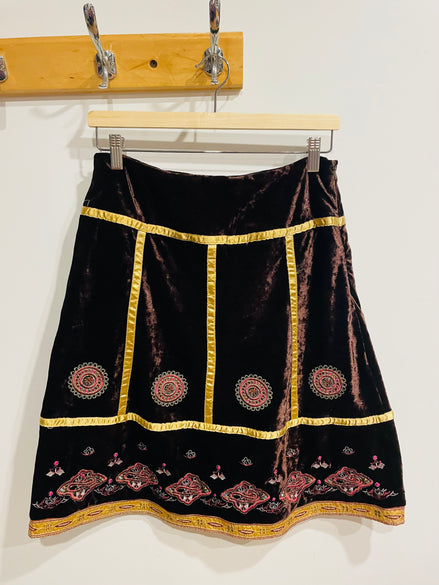 Jupe velours et ornement- Taille Medium
