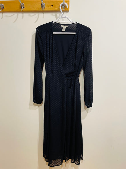 Robe longue noire portefeuille - H&M taille 2