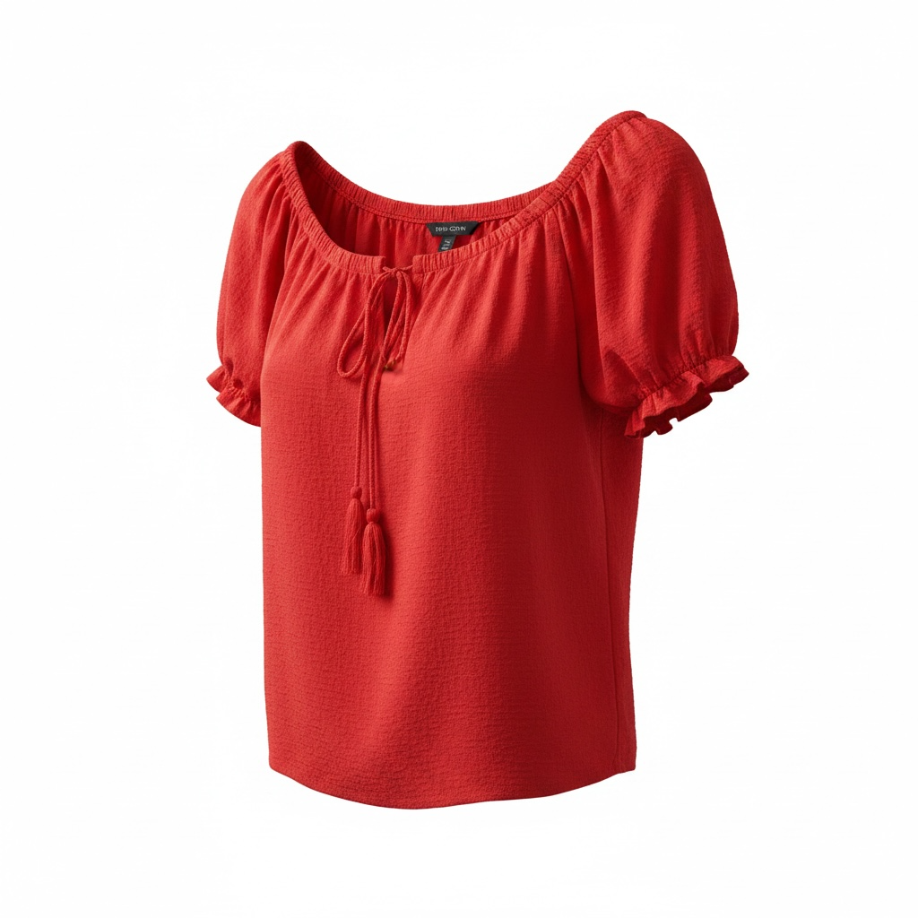Haut rouge manches courtes - RW&CO - Taille Medium