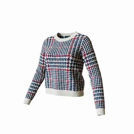 Tricot motif pied de poule / Zara / taille médium