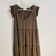 Robe courte Kaki, sans manches / Gentle Fawn / Taille Small