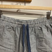 Short rayé bleu vintage taille élastique - Taille 8