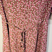 Robe longue rose florale / portefeuille et bouton / Rw&CO /Taille small