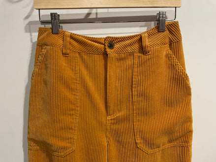 Pantalon jaune velour cordé - Twik - jambes larges - Taille Medium