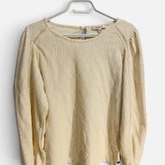 Haut beige manches longues, aspect dentelle/ Garcia / taille médium